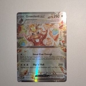 Greedent EX Pokémon Card